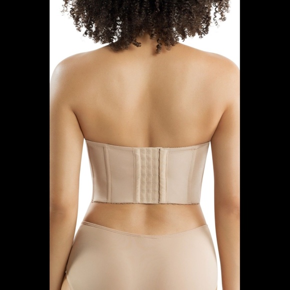 NWT Parfait [ 44D US ] Elissa Underwire Strapless Bustier Bra in Nude‎ - Picture 4 of 13